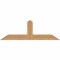 Ekena Millwork Portland Smooth Timber Gable Bracket, Western Red Cedar, 60"W x 20"H x 1 1/2"D x 5 1/2"F, 8/12 Pitch GBW060X20X0206POR00SWR - alternate 1